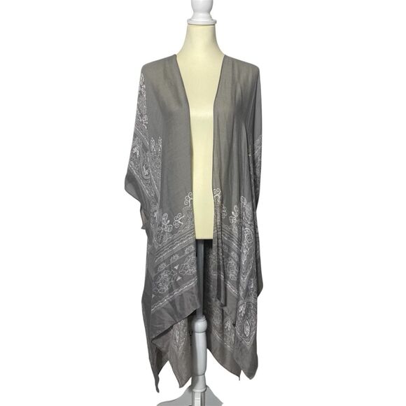 NWT Lana Roux Boho Style Oversize Kimono Cardigan In Women's One Size - Picture 3 of 12